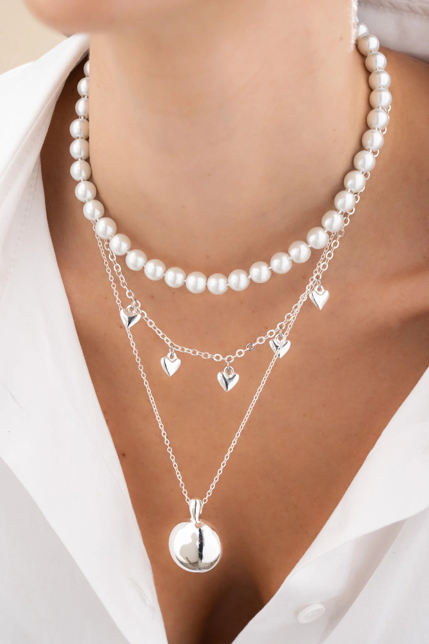 Silver Essential Layered Necklace