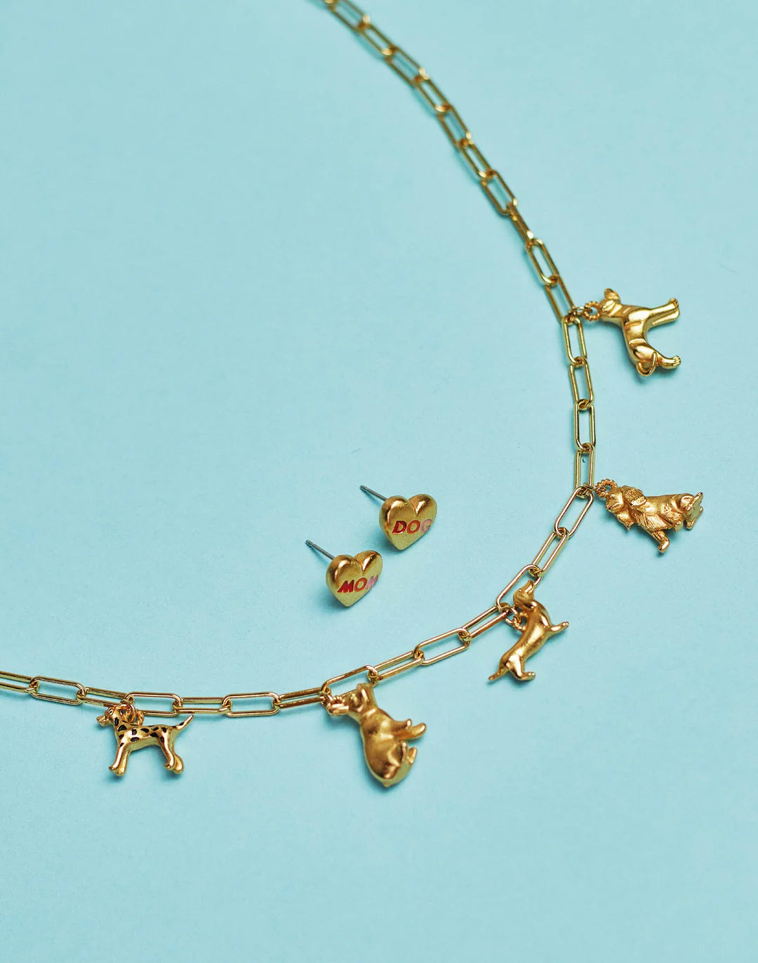 Mom Dog Charms Necklace