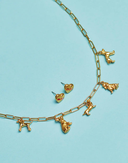 Mom Dog Charms Necklace