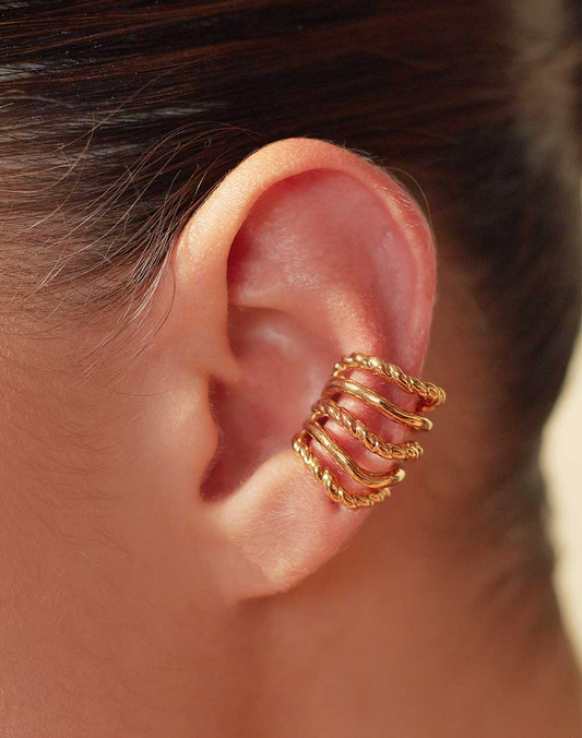 Gold Sol Earcuff