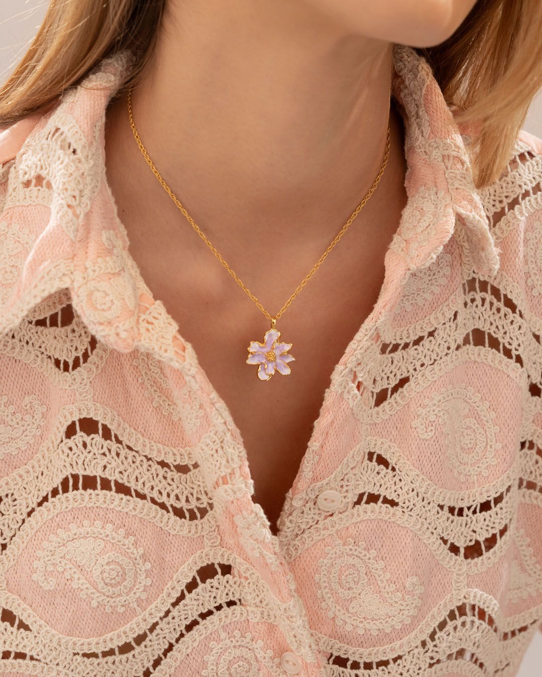 Bloom Necklace+Earrings set