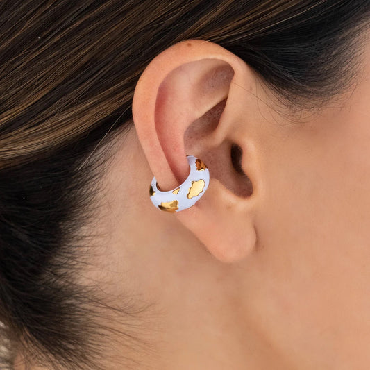 Blue cloud Earcuff