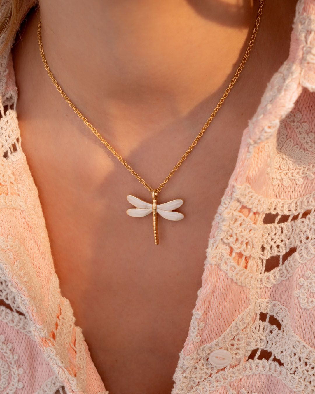 Dragonfly Necklace+Earrings set