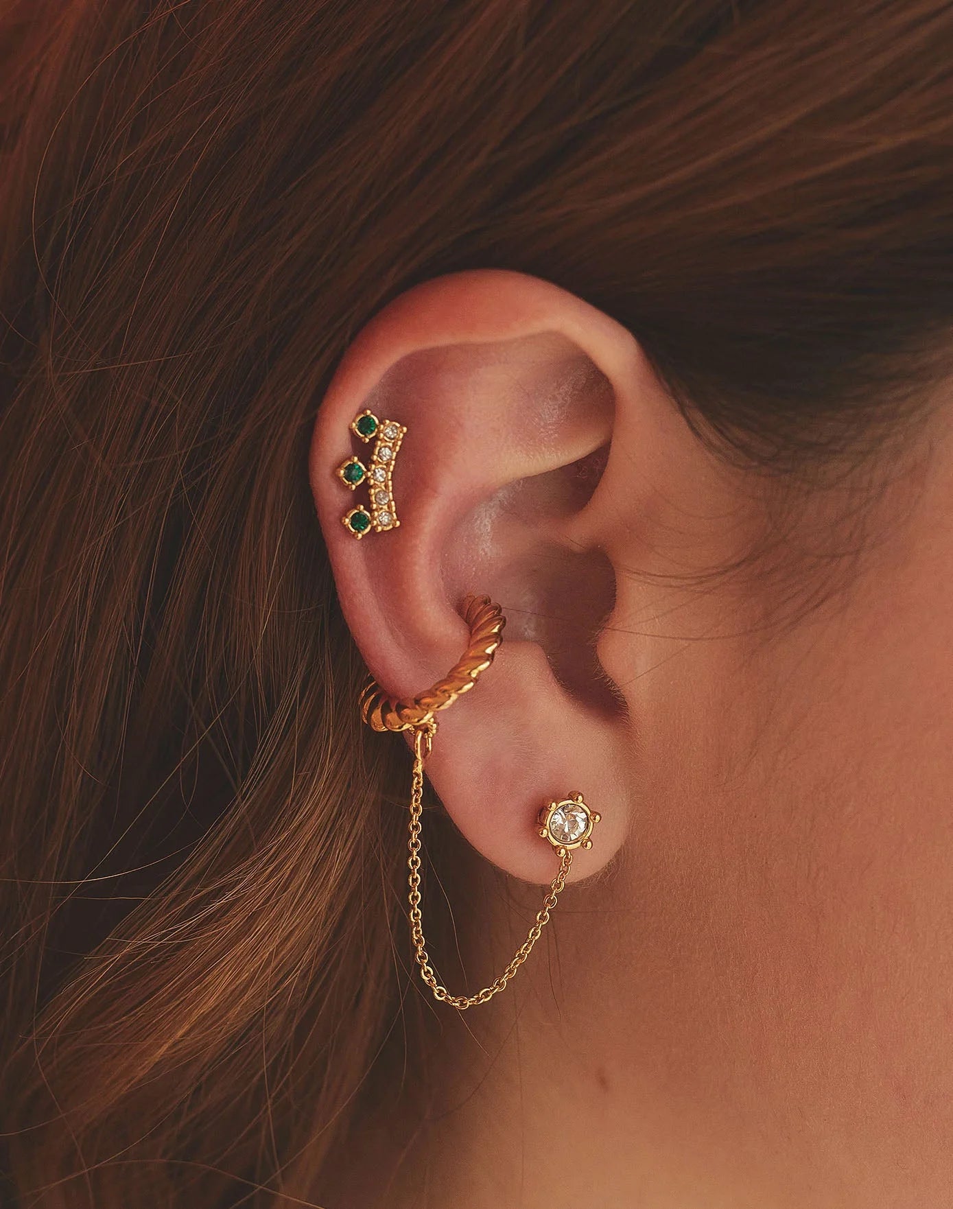 Bellagio Crystal Earring and Earcuff Set