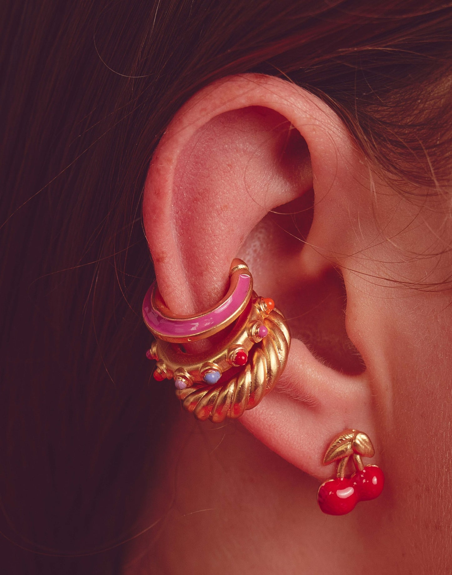 Colorful 3-Earcuff Set