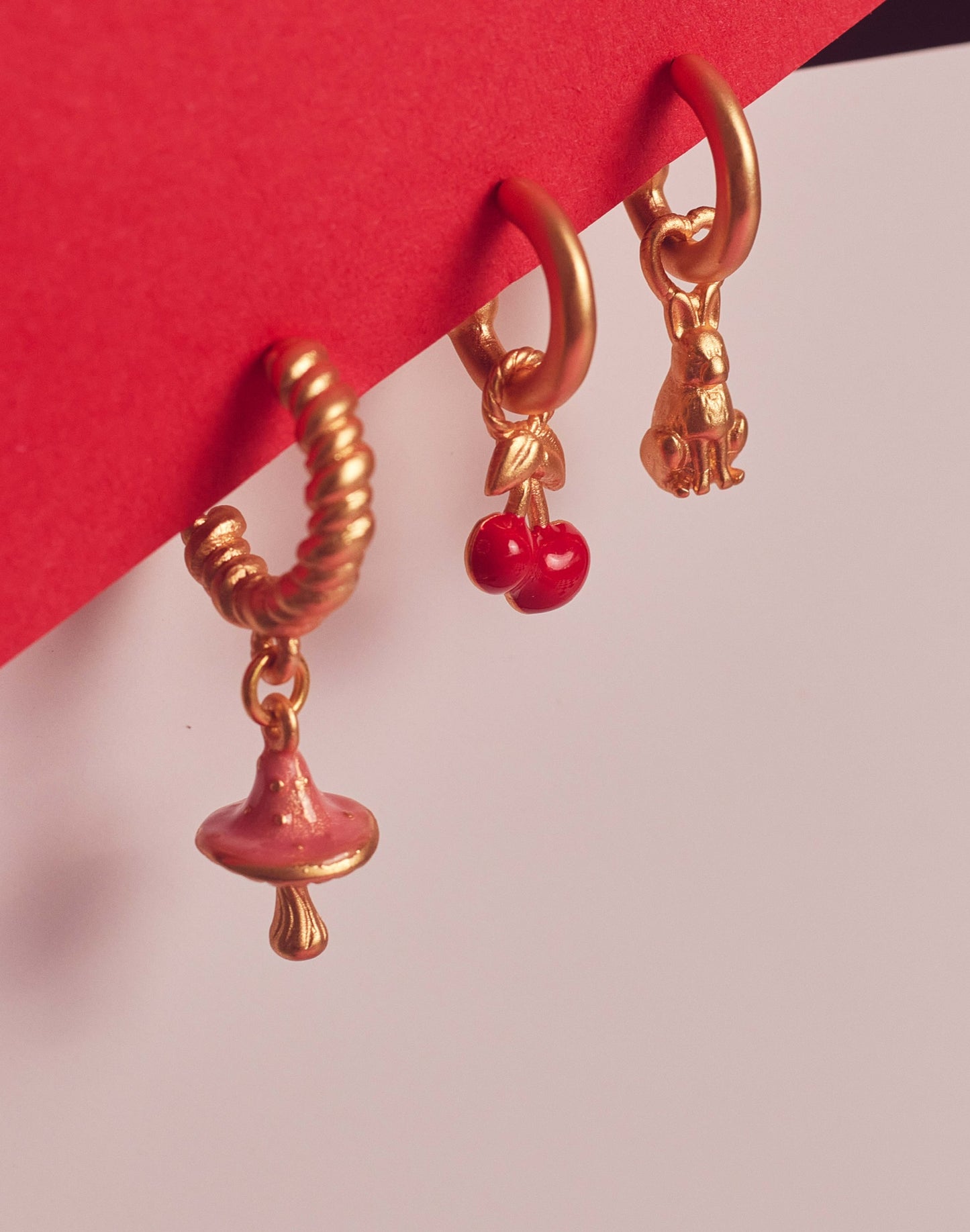 Lucky Multicharm 3-Earring Set