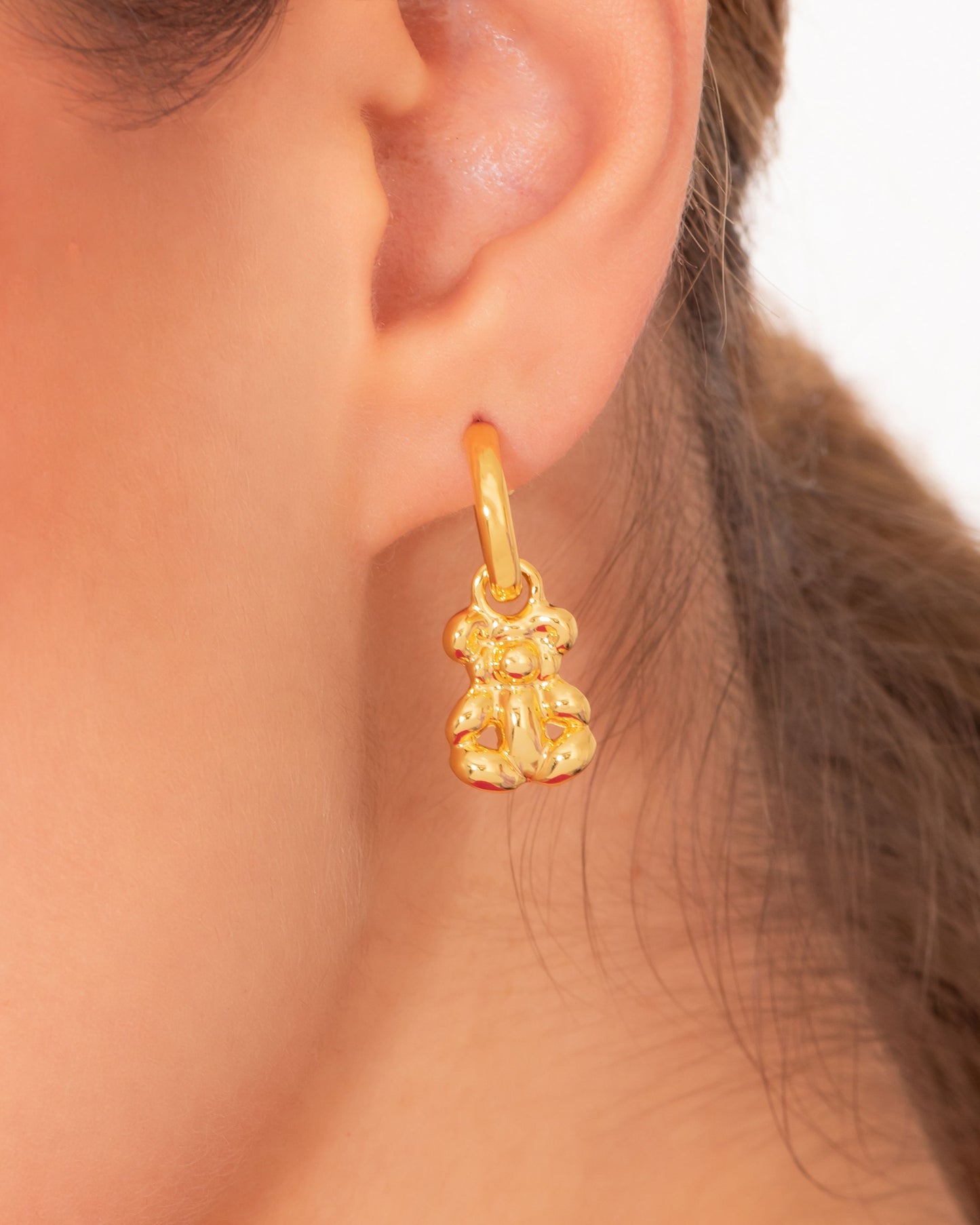 Mini Hoops with Triple Balloon Charms