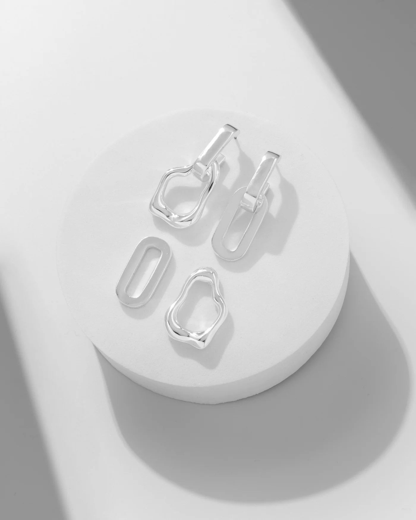 Silver Aesthetic Earrings
