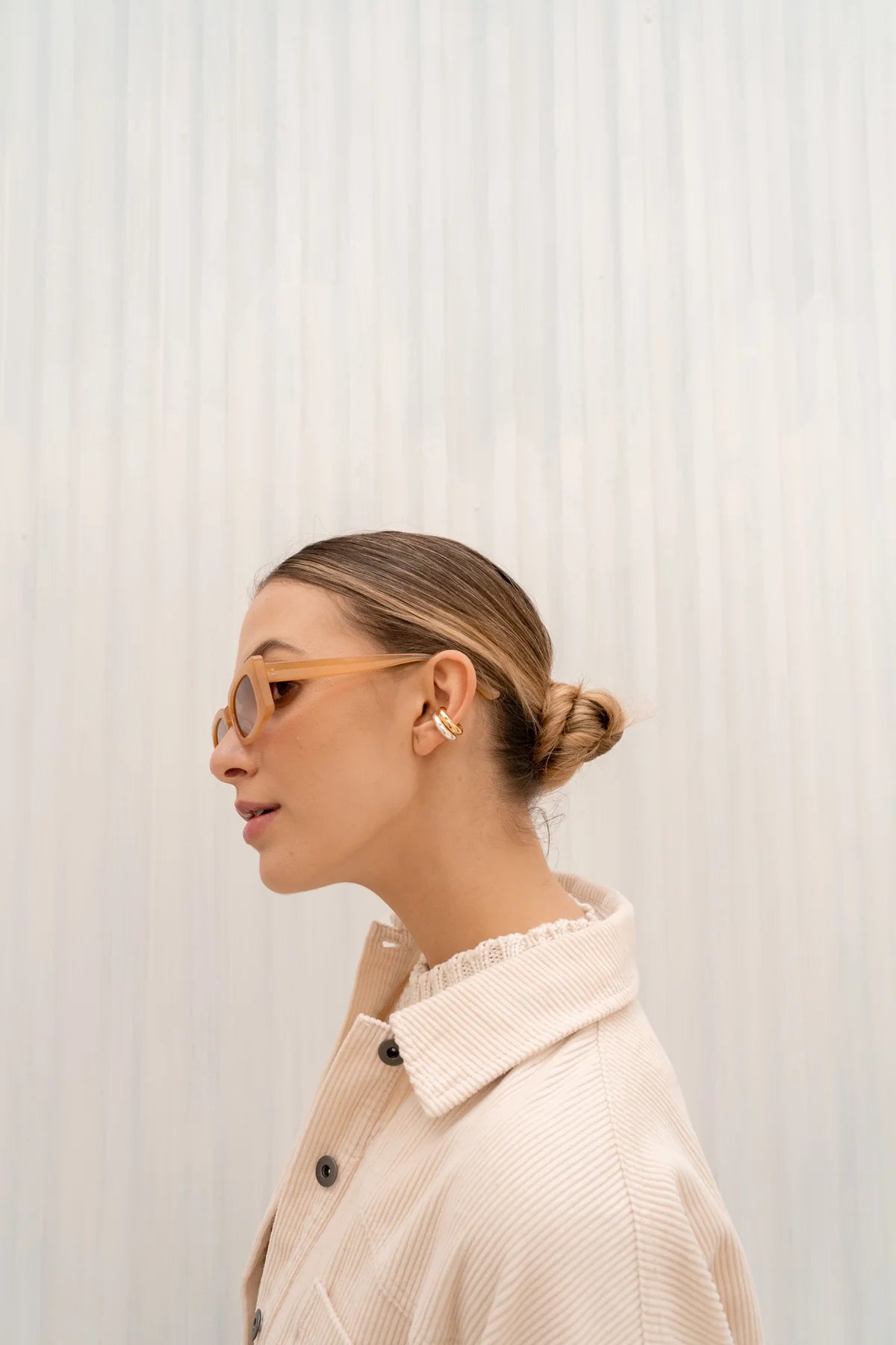 Silver-Gold Doble Earcuff