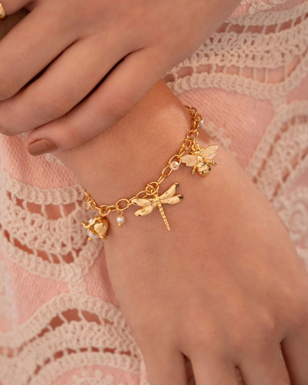 Bloom charm bracelet
