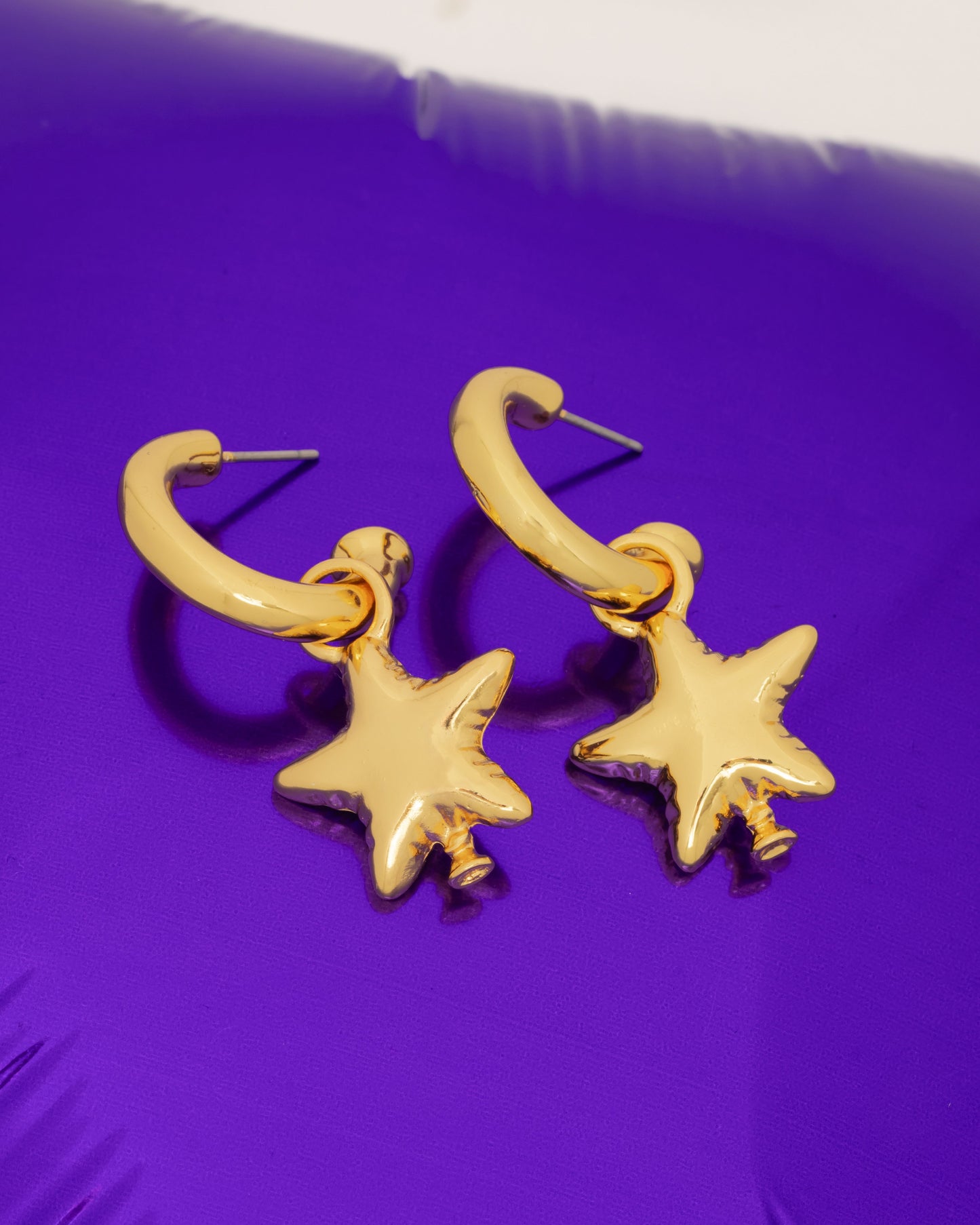 Hoops with Triple Balloon Charms