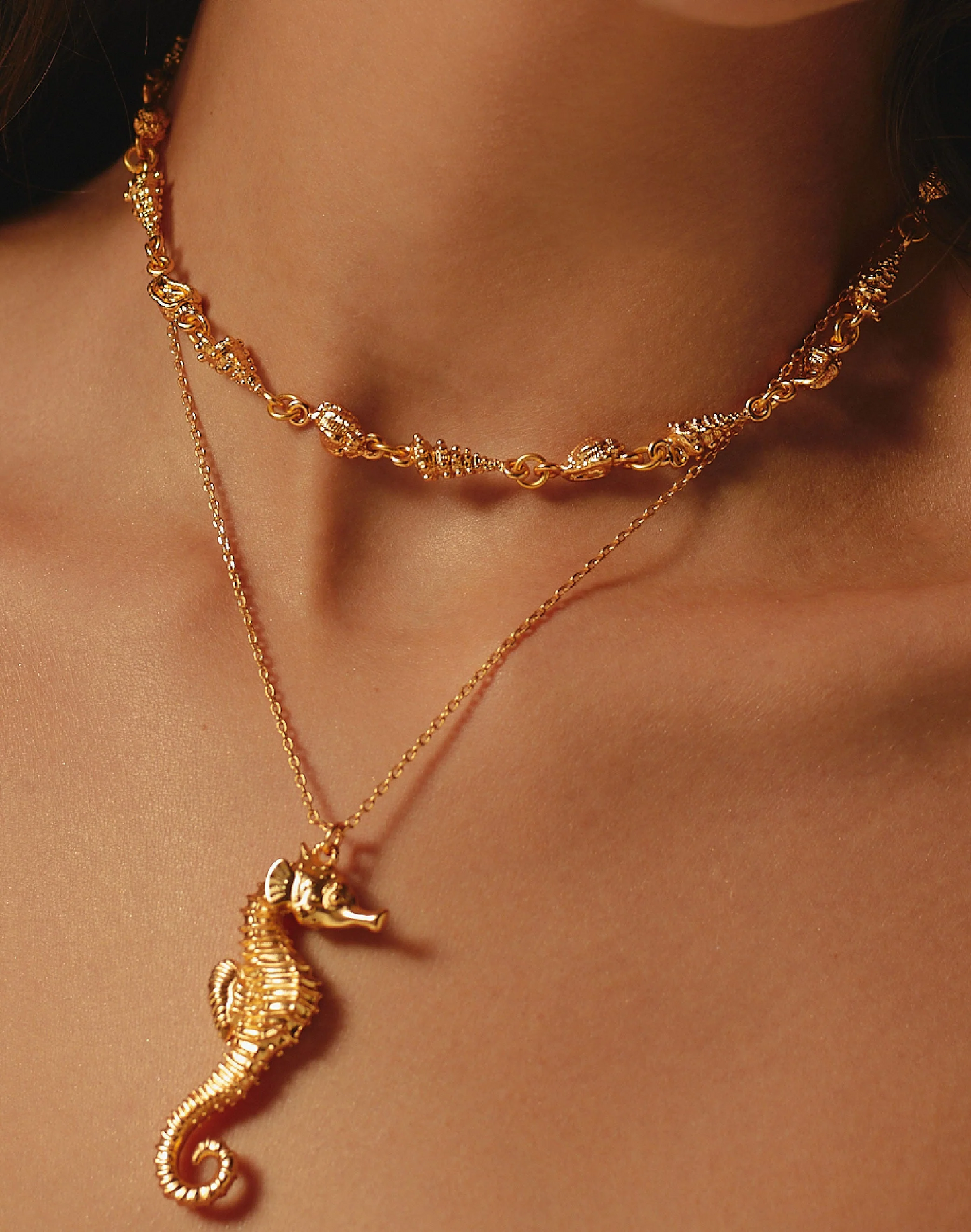 Sea Coral Layered Necklace