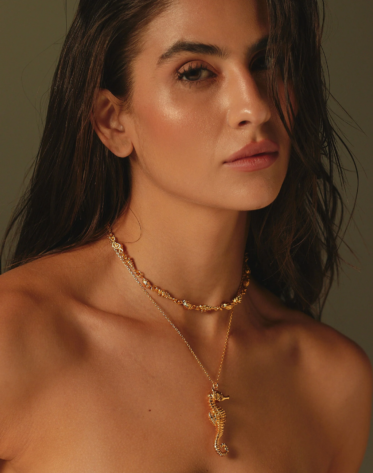 Sea Coral Layered Necklace