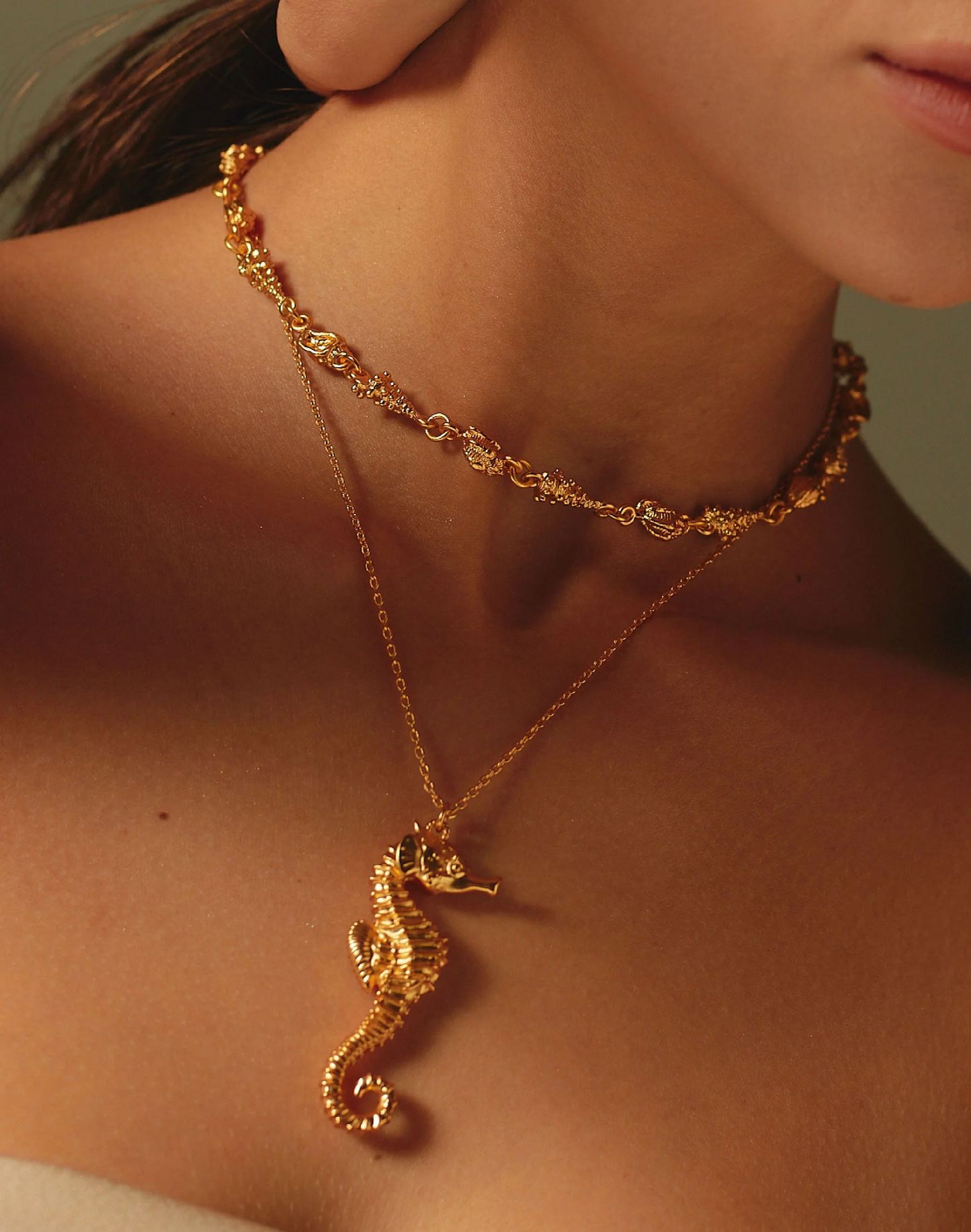 Sea Coral Layered Necklace