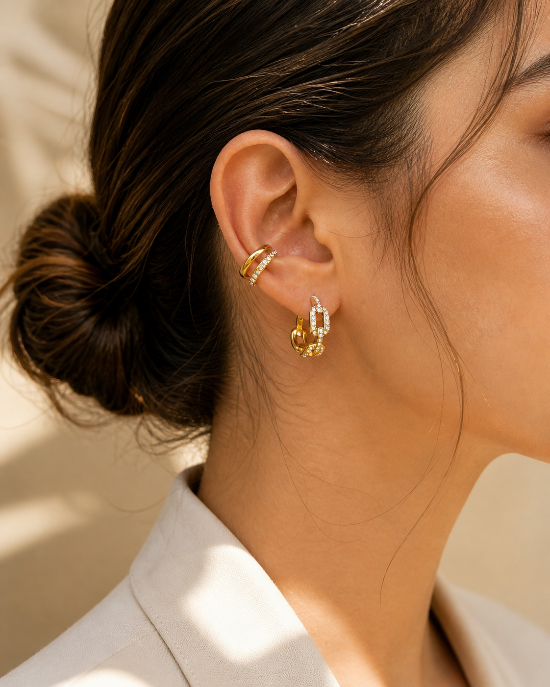 Lupe Set Earrings+Earcuff