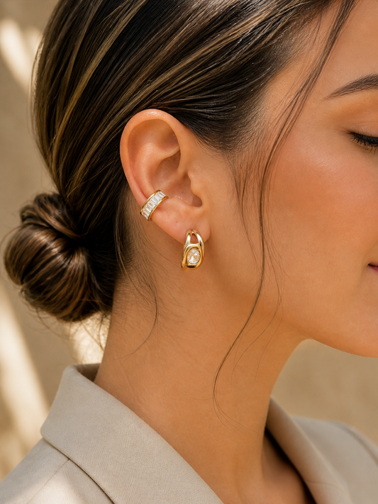 Anita Set Earrings+Earcuff