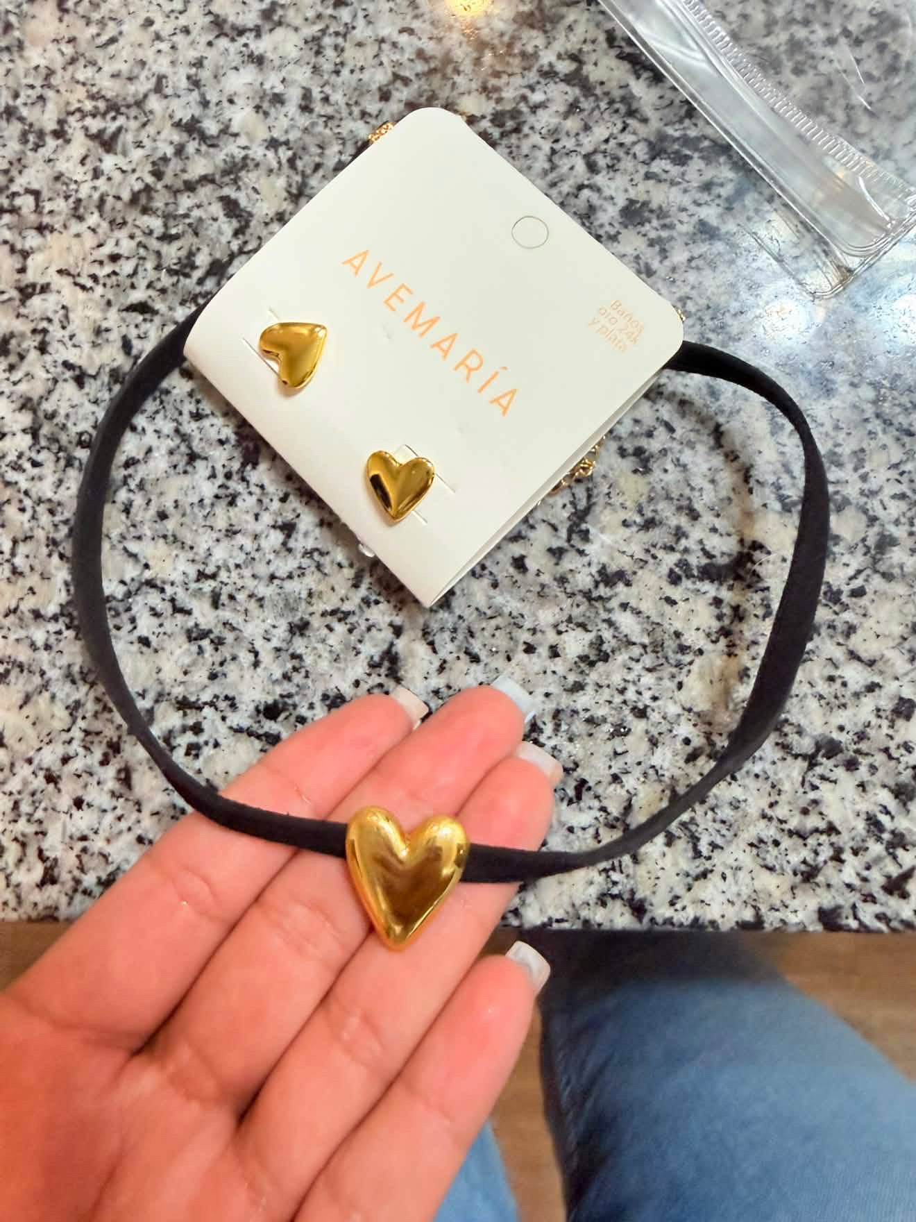 Black Set Necklace+Earrings
