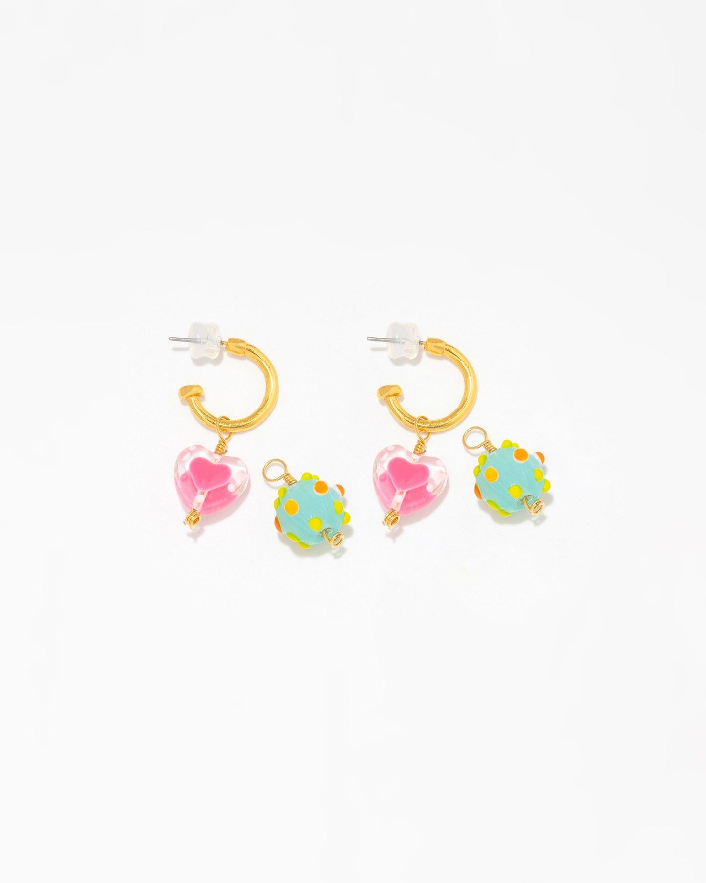 PopColor Charms Hoops