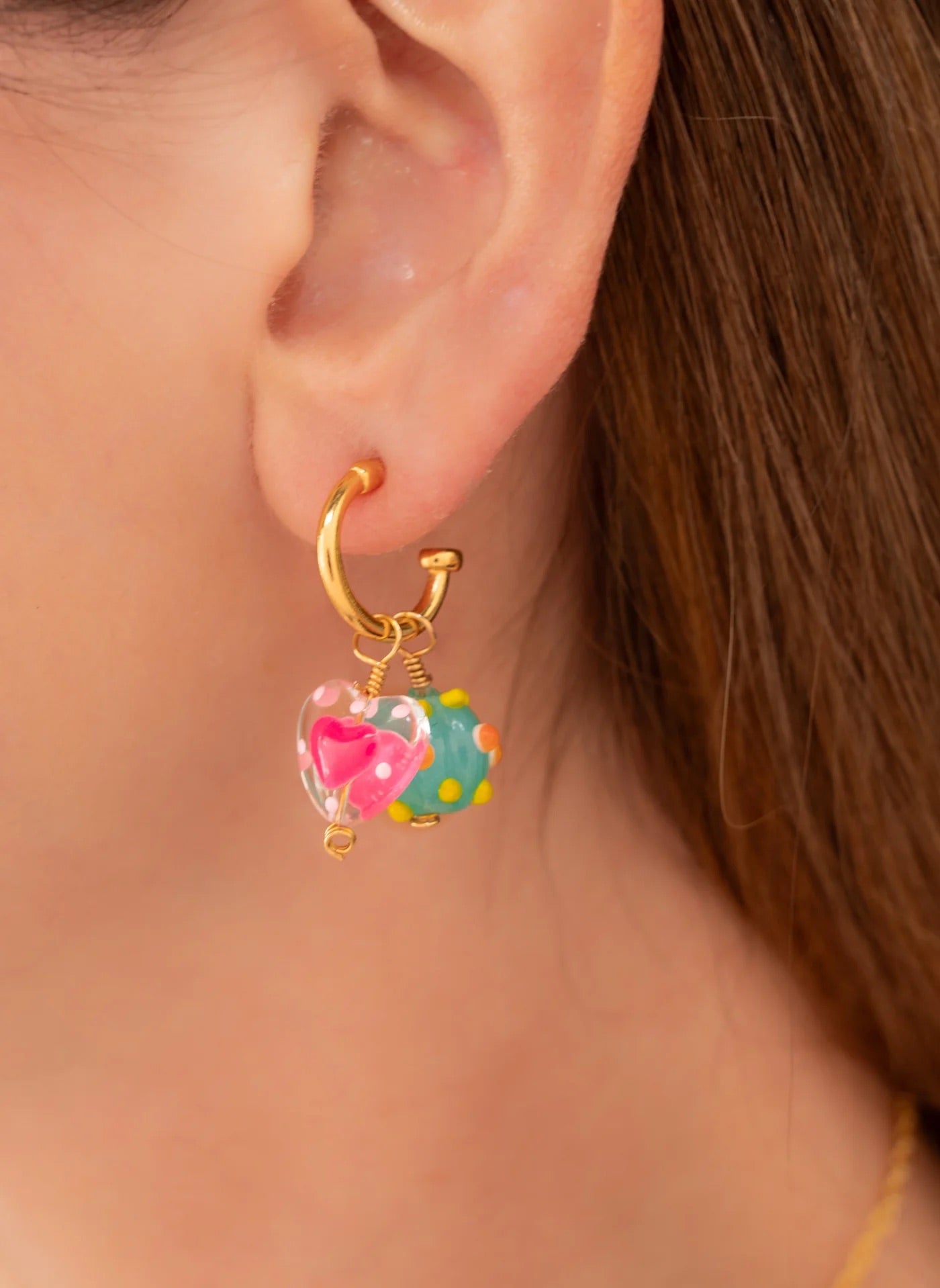 PopColor Charms Hoops